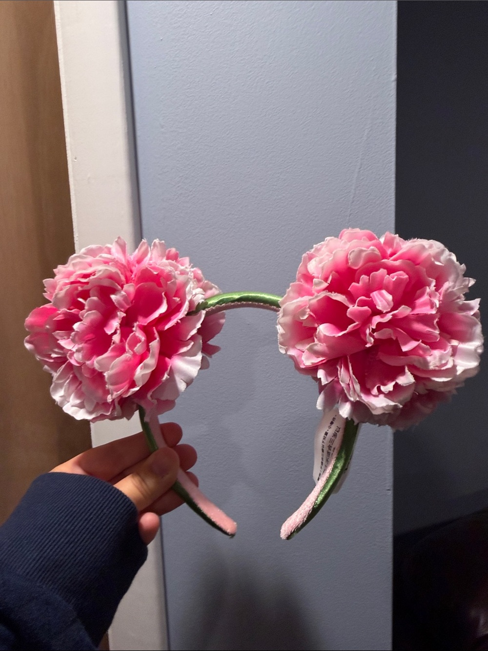 Pink Flower Minnie Headband